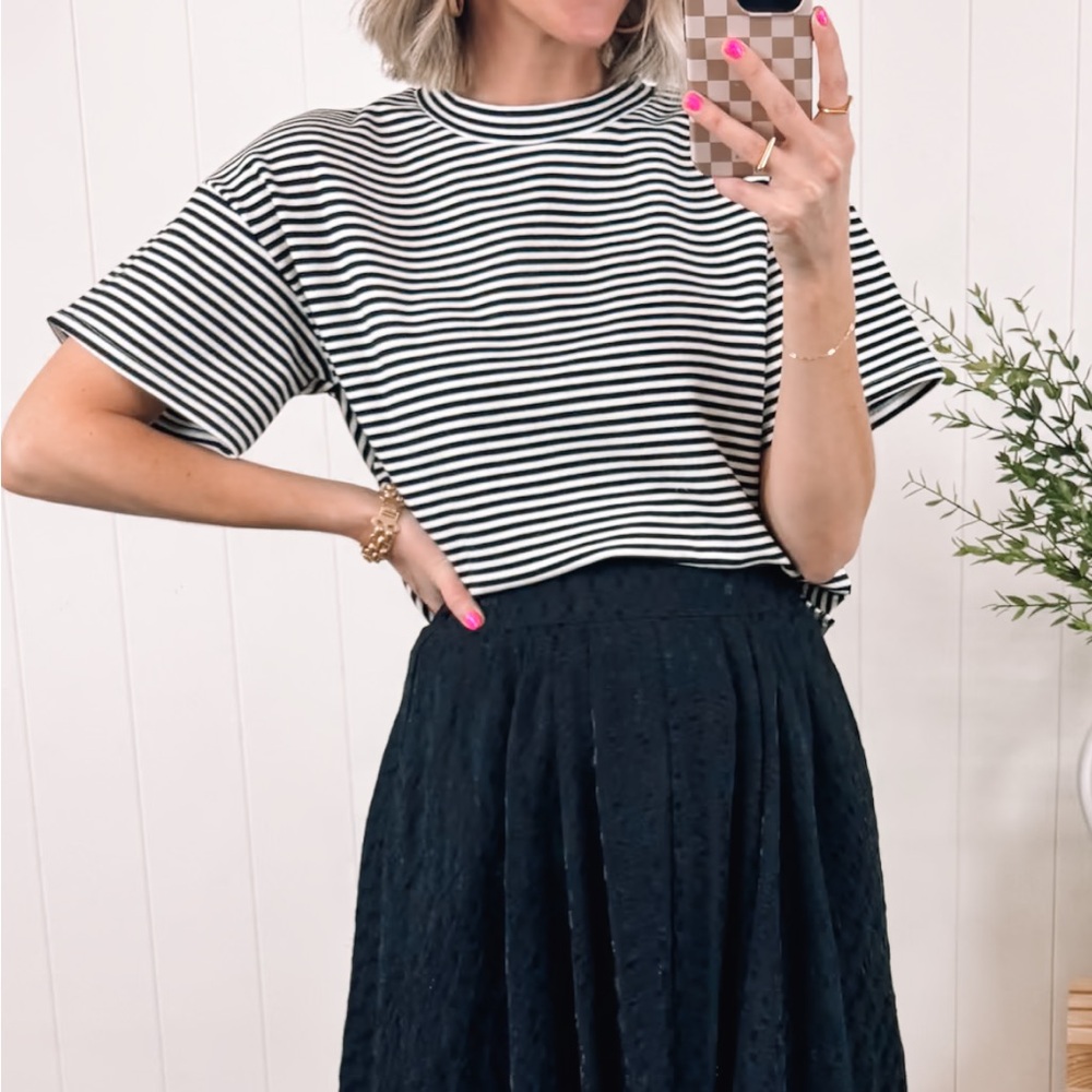 Black and White Striped T-Shirt